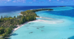 Mara'ai le spot Tubuai Chambre triple Taahueia Deluxe SDB privée avec piscine